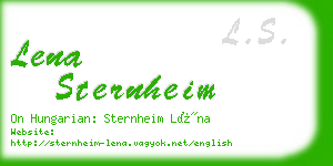 lena sternheim business card